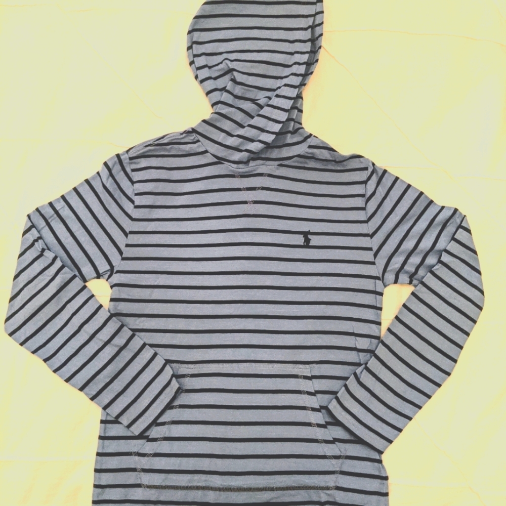 Boys hooded Ralph Lauren polo top